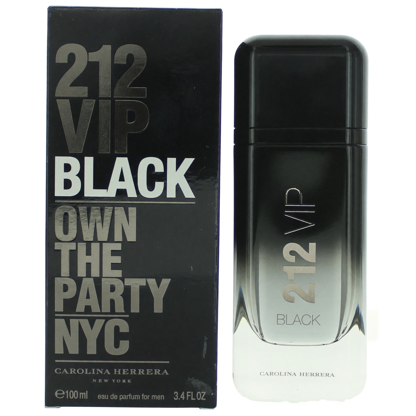 212 VIP Black by Carolina Herrera, 3.4 oz Eau De Parfum Spray for Men