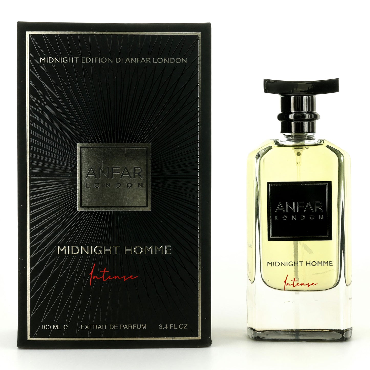 London Midnight Intense by Anfar, 3.4 oz Extrait de Parfum Spray for Men