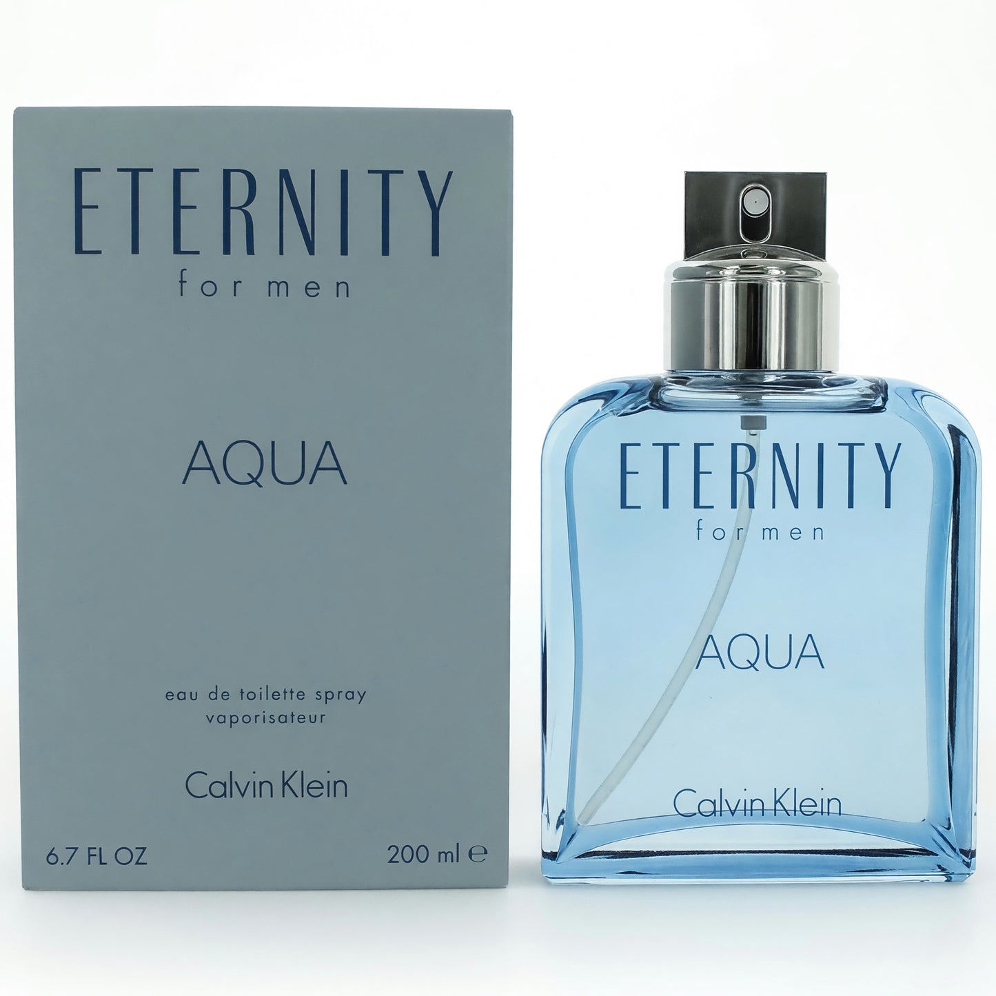 Eternity Aqua by Calvin Klein, 6.7 oz Eau De Toilette Spray for Men