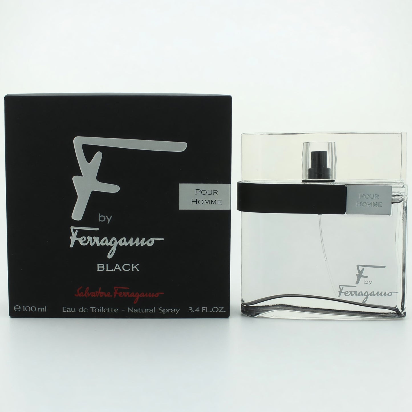 F Black by Salvatore Ferragamo, 3.4 oz Eau De Toilette Spray for Men