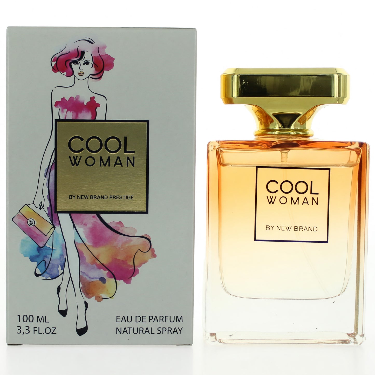 Cool Woman by New Brand, 3.3 oz Eau De Parfum Spray for Women
