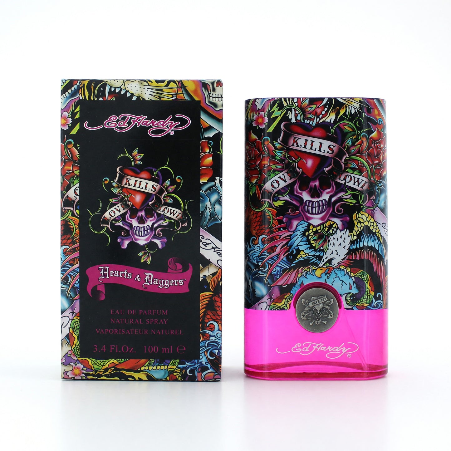 Ed Hardy Hearts & Daggers by Christian Audigier, 3.4 oz Eau De Parfum Spray for Women
