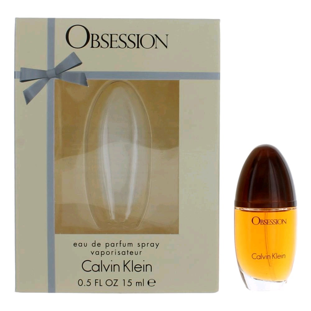 Obsession by Calvin Klein, 0.5 oz Eau De Parfum Spray for Women