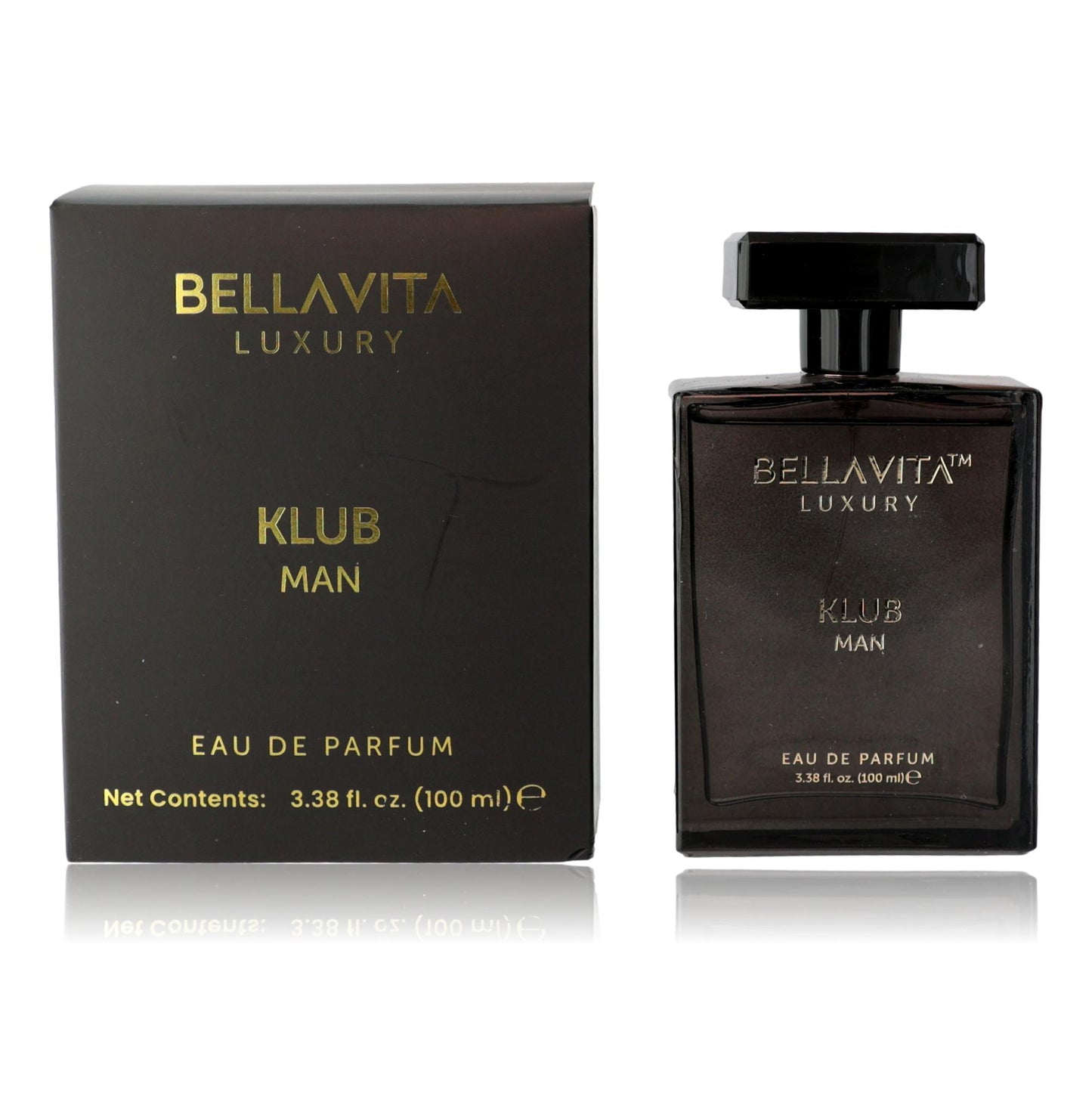 Klub Man by Bellavita, 3.3 oz Eau de Parfum Spray for Men