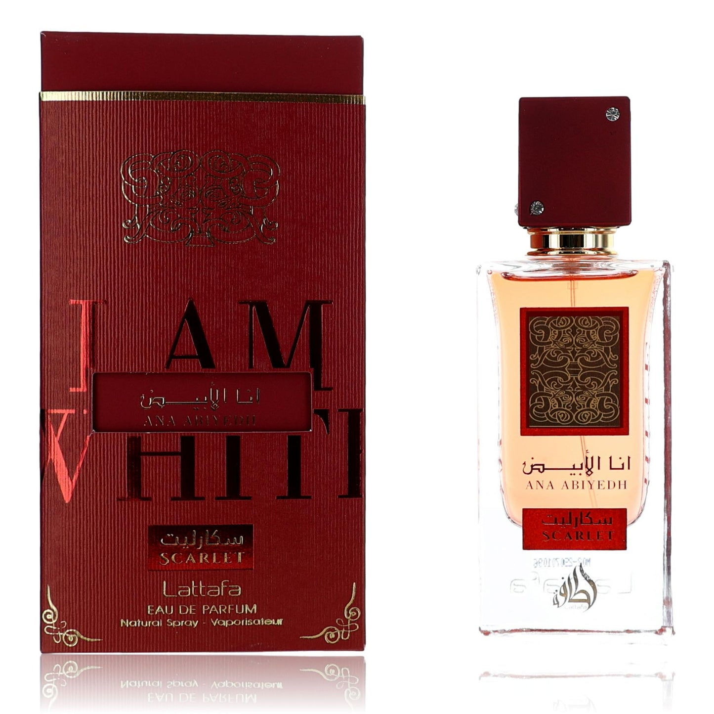 Ana Abiyedh Scarlet by Lattafa, 2.04 oz Eau de Parfum Spray for Women
