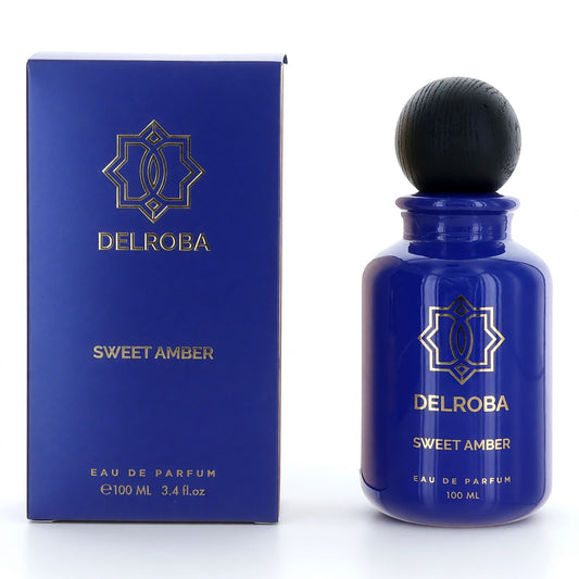 Delroba Sweet Amber by Delroba, 3.4 oz Eau de Parfum Spray for Men