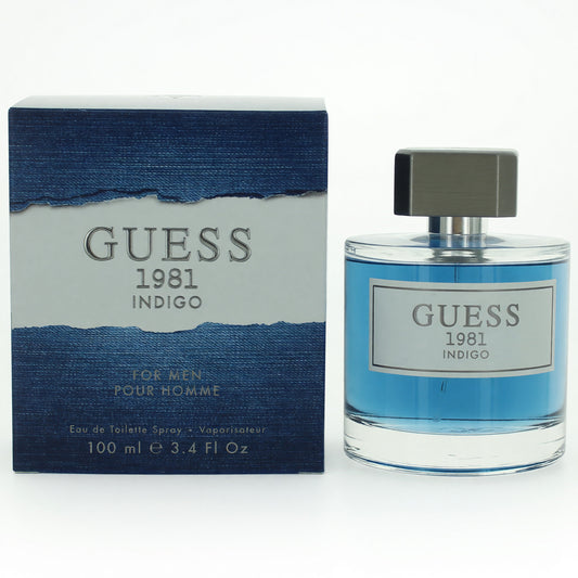 Guess 1981 Indigo by Guess, 3.4 oz Eau De Toilette Spray for Men