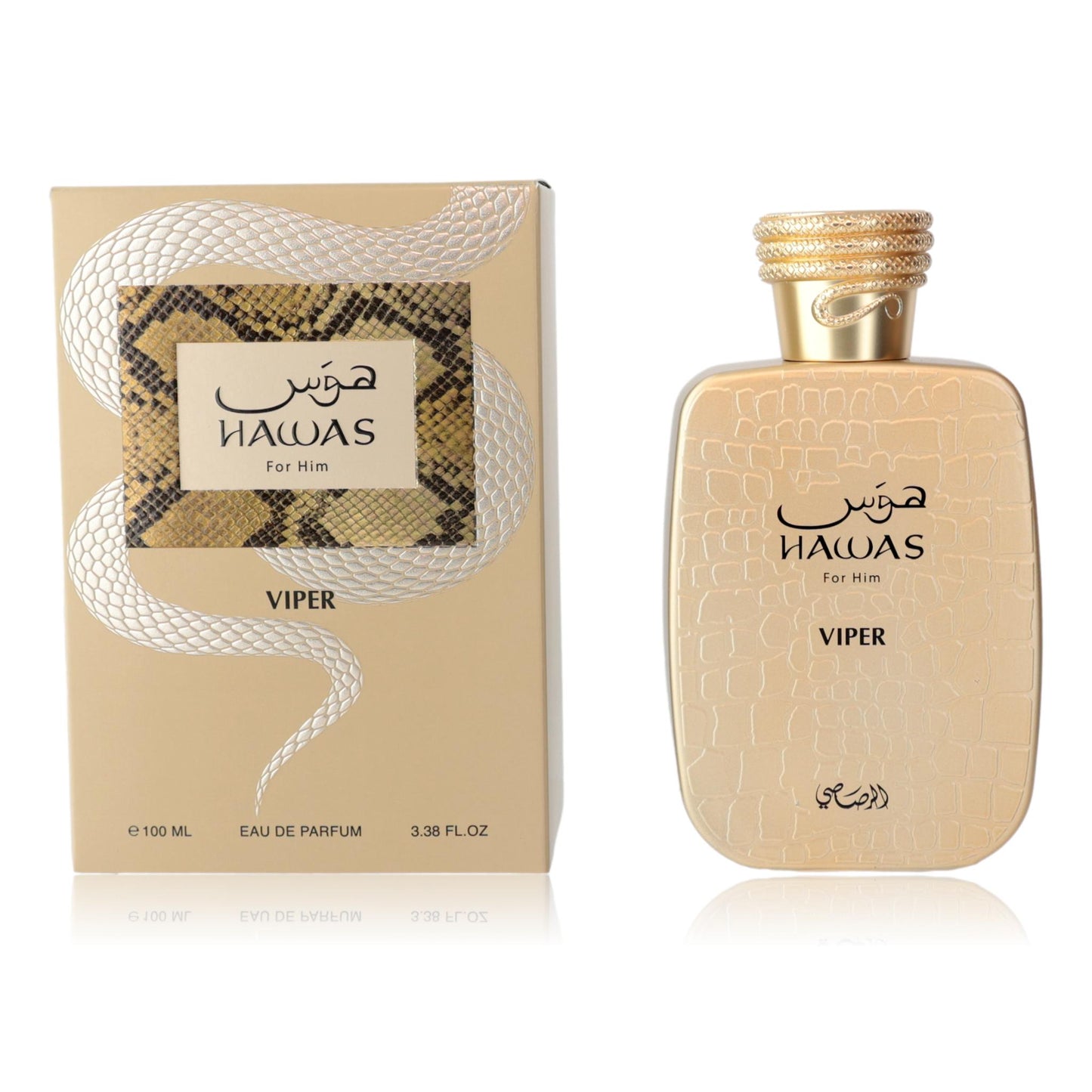 Hawas Viper by Rasasi, 3.3 oz Eau de Parfum Spray for Men