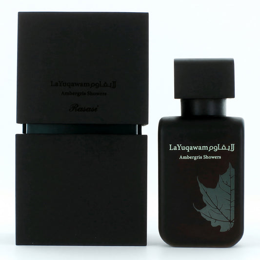 La Yuqawam Ambergris Showers by Rasasi, 2.5 oz Eau De Parfum Spray for Men