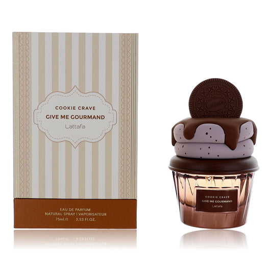 Cookie Crave Give Me Gourmand by Lattafa, 2.53 oz Eau de Parfum Spray for Women